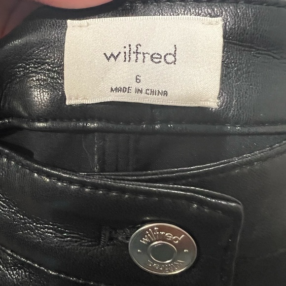 Aritzia Wilfred Melina Faux Leather Pants - Picture 3 of 3